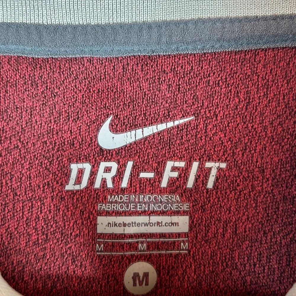 Nike Alabama Crimson Tide Dri-FIT Quarter Zip Pullover Mens M Red Heather *read*